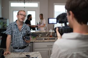 Scott Allen Perry, Chris O'Brien, Tom Saporito, and Jessica Perrin in Found Footage 3D (2016)