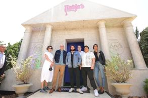 Paul Simms, Kristen Schaal, Mark Proksch, Matt Berry, Harvey Guillén, and Stefani Robinson at an event for What We Do in