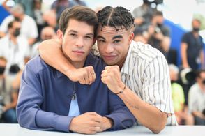 Sandor Funtek and Théo Christine at an event for Suprêmes (2021)