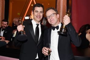 Tom McCarthy and Josh Singer at an event for The Oscars (2016)