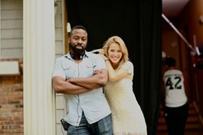 Kevin Arbouet and Luisana Lopilato