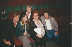 Bernie Van De Yacht, Mo Collins, Renee Albert, Cheryl Hawker, Joe Keyes at reading of Midwest Farmers' Daughters