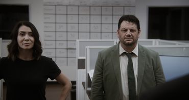 Heath Centazzo and Michelle Lukes in The Star City Murders