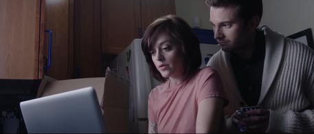 Matthew Catanzano and Lauren Ashley Carter in Above Average Presents (2012)