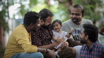 Kunchacko Boban, Shine Tom Chacko, Chemban Vinod Jose, and Manikandan R. Achari in Varnyathil Aashanka (2017)