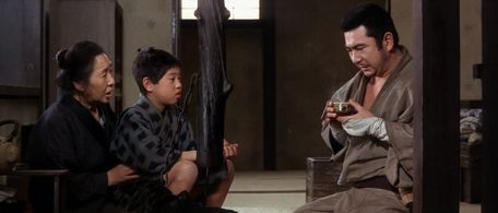 Shintarô Katsu, Mitsuko Yoshikawa, and Masanori Machida in Zatoichi's Vengeance (1966)