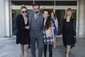 Levent Ülgen, Ipek Erdem, Su Burcu Coskun, and Burcu Biricik in Kuzgun: 14.Bölüm (2019)