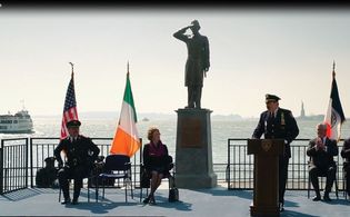 Hollis, 2nd from left, as President of Ireland, on BLUE BLOODS.