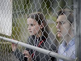 Oliver Coopersmith and Abigail Lawrie in Tin Star (2017)