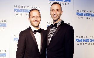 With husband Ari Solomon at the Mercy For Animals 15th Year Anniversary Gala in West Hollywood