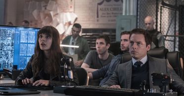 Justin Kirk and Caitlin Stasey in APB (2017)