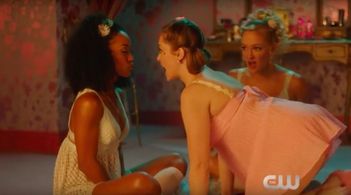 Dominique Doming alongside Rachel Bloom on CW's Crazy Ex Girlfriend