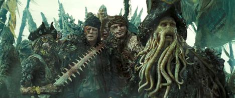 Stellan Skarsgård, Bill Nighy, Patrick Hume, and Clive Ashborn in Pirates of the Caribbean: Dead Man's Chest (2006)