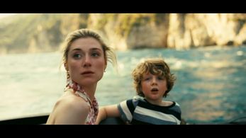 Laurie Shepherd and Elizabeth Debicki in Tenet