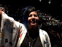 Violeta Ayala at the world premiere of her new film Cocaine Prison. Toronto International Film Festival 2017.