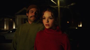 Kim Sandwich and Kevin Wall on the set of 