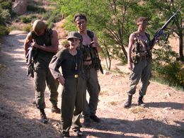 Jeanne Marie Spicuzza as ANGELA on location of 