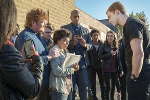 Becca Blackwell and Cameron Monaghan in Shameless (2011)