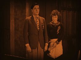 Annette Benson and Ivor Novello in When Boys Leave Home (1927)