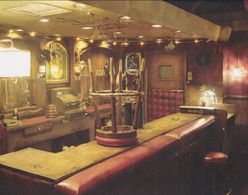 Bar set built on stage for David Milch’s John from Cincinnati directed by Mark Tinker.