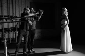 on set for (Black) Light