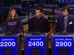 Jordan Morris, Bryan Safi, and Erin Gibson in @midnight (2013)