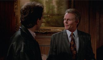 Jerry Seinfeld and Michael Des Barres in Seinfeld: The Smelly Car (1993)