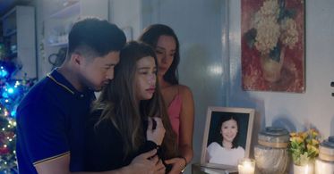 Denise Laurel, Arron Villaflor, and Phoebe Walker in Dear God (2022)