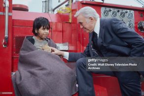 Joaquin Garay III as Rico Ortiz with Lorne Greene in Code Red