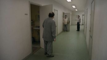 Holger Andersson and Nils Westblom in A Pigeon Sat on a Branch Reflecting on Existence (2014)