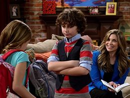 Danielle Fishel, Ava Kolker, and August Maturo in Girl Meets World (2014)