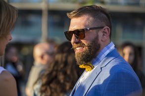 Still of Kalin Vrachanski on the premier of The broken road (2017)