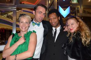 Gretchen Keetly, Garnet Mae, MG Easter jnr. and Wendy Hislop. Premiere for 