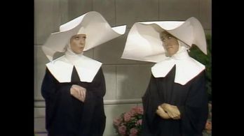 Ruth Buzzi and Sarah Kennedy in Rowan & Martin's Laugh-In (1967)