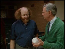 Fred Rogers and Samuel Ross Williams in Mister Rogers' Neighborhood (1968)