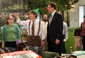 Martin Short, Jason Segel, and Leah Coonce in How I Met Your Mother (2005)