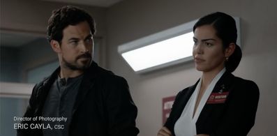 Giacomo Gianniotti and Veronica Long in Wild Cards (2024)