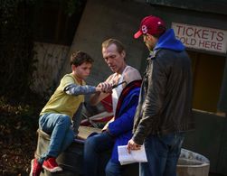 Rich Brake, Mitchell Norman and Giles Alderson rehearsing The Dare
