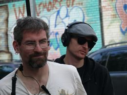 Arthur Vincie, on set of 