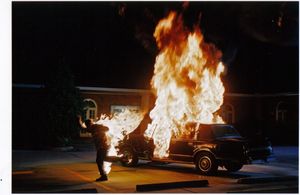 Playing are insurance salesman who get blown up on Lifetime TV ( Torn Apart)