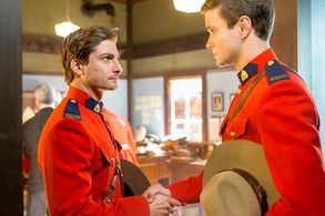 Camden Filtness and Daniel Lissing on set of 