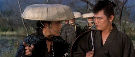 Saburô Date and Makoto Satô in Samaritan Zatoichi (1968)