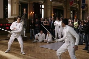 Holly Davidson, Kal Penn, Glen Barry, Anthony Cozens, Steven Rathman, and Daniel Percival in Van Wilder: The Rise of Taj