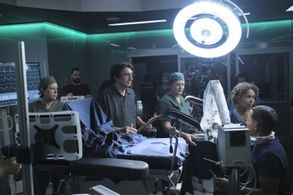 Hill Harper, Eve Gordon, Steven DePaul, and Antonia Thomas in The Good Doctor (2017)