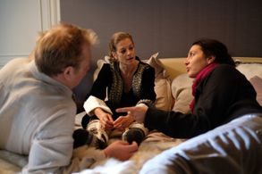 Marie Bäumer, Charly Hübner and Emily Atef in 3 Days in Quiberon (2018)