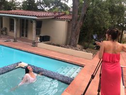 Cold Dark Hollow- on the set