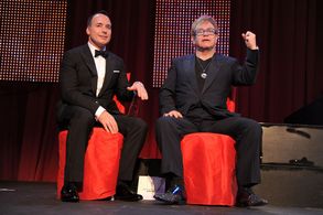 Elton John and David Furnish at an event for The 82nd Annual Academy Awards (2010)