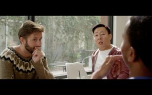 Jeremy S. Walker, Darri Ingolfsson, and Intae Kim in Hicksters (2019)