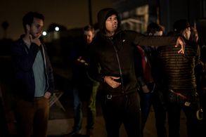 Dallas Jackson - directing on the set of Blumhouse's 