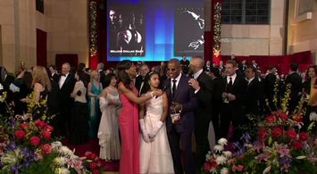 Clint Eastwood, Jamie Foxx, and Corinne Foxx in The 77th Annual Academy Awards (2005)